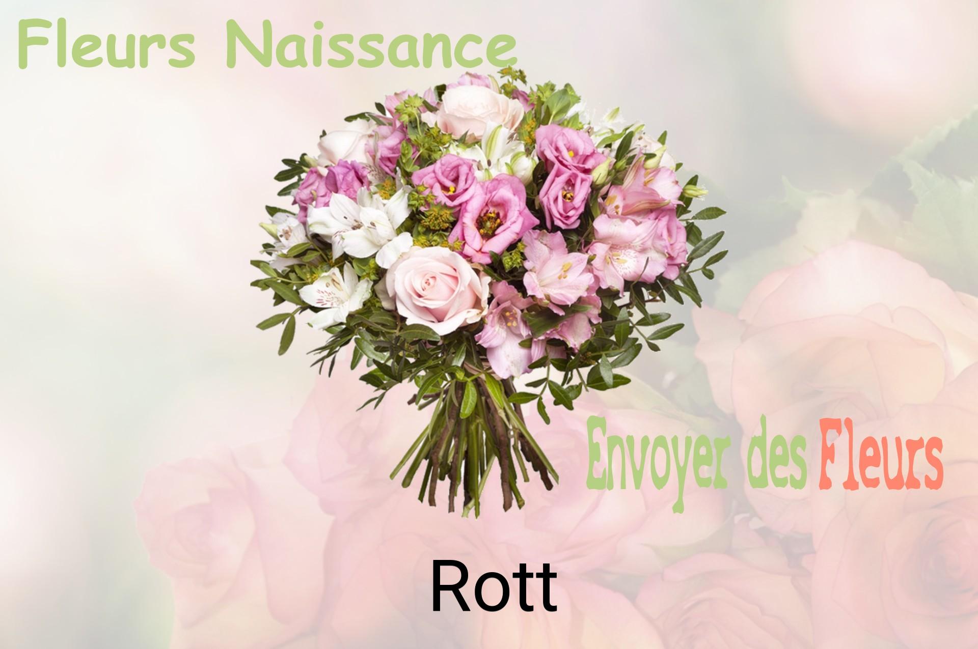Bouquet de fleurs de naissance livré à Rott